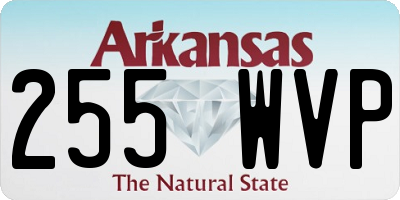 AR license plate 255WVP