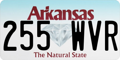 AR license plate 255WVR