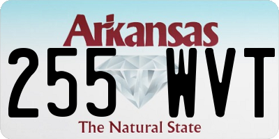 AR license plate 255WVT