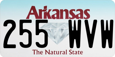 AR license plate 255WVW