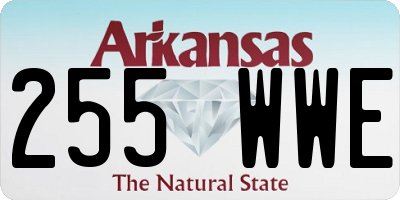 AR license plate 255WWE