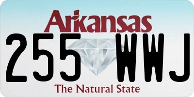 AR license plate 255WWJ