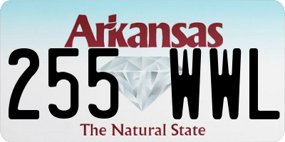 AR license plate 255WWL