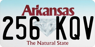 AR license plate 256KQV