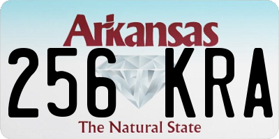 AR license plate 256KRA