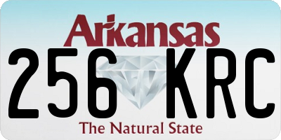 AR license plate 256KRC
