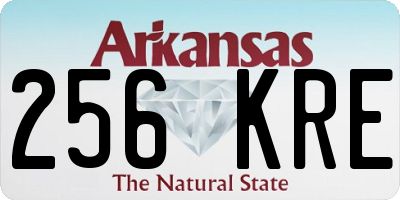 AR license plate 256KRE