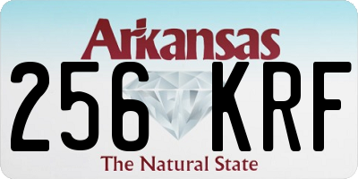 AR license plate 256KRF