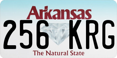 AR license plate 256KRG