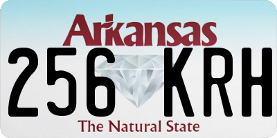 AR license plate 256KRH
