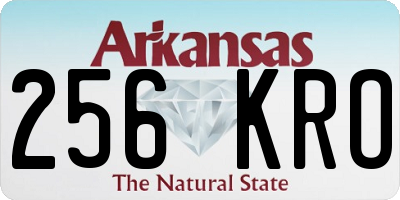 AR license plate 256KRO