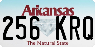 AR license plate 256KRQ