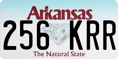 AR license plate 256KRR
