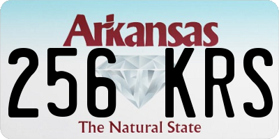 AR license plate 256KRS