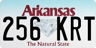 AR license plate 256KRT