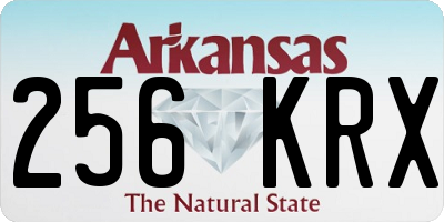 AR license plate 256KRX