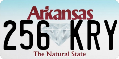 AR license plate 256KRY