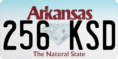AR license plate 256KSD