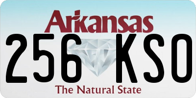 AR license plate 256KSO