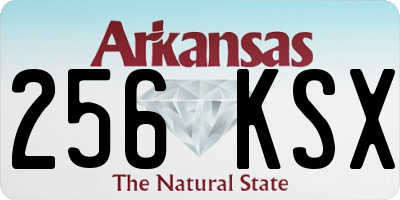 AR license plate 256KSX