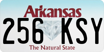 AR license plate 256KSY