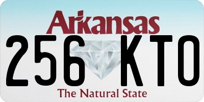 AR license plate 256KTO