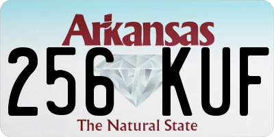 AR license plate 256KUF
