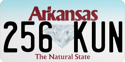 AR license plate 256KUN