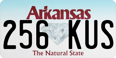 AR license plate 256KUS