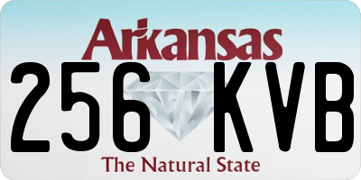 AR license plate 256KVB