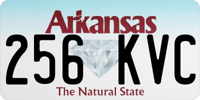 AR license plate 256KVC