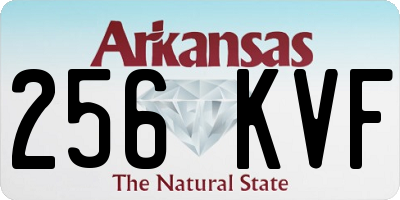 AR license plate 256KVF