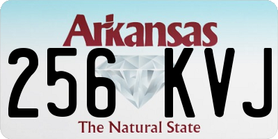 AR license plate 256KVJ