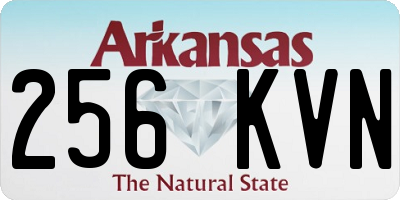 AR license plate 256KVN