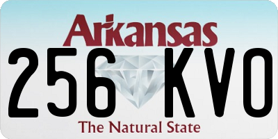 AR license plate 256KVO