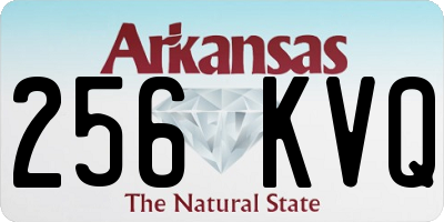 AR license plate 256KVQ