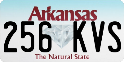 AR license plate 256KVS