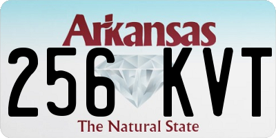 AR license plate 256KVT