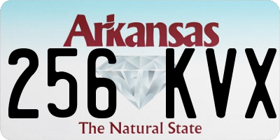 AR license plate 256KVX