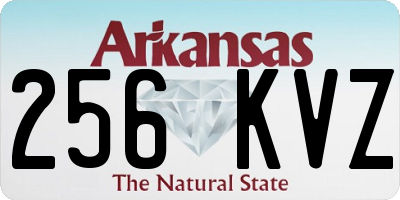 AR license plate 256KVZ
