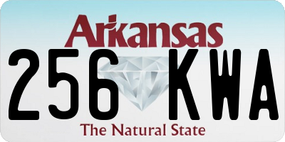 AR license plate 256KWA