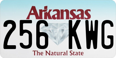 AR license plate 256KWG