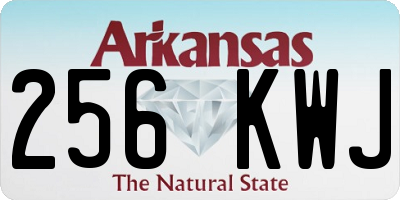 AR license plate 256KWJ