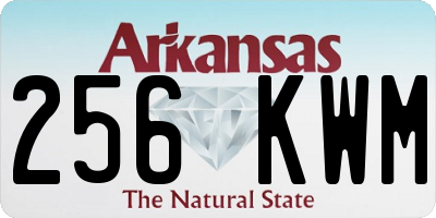 AR license plate 256KWM