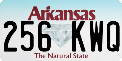 AR license plate 256KWQ