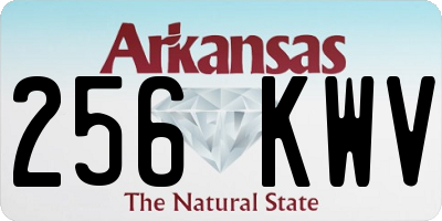 AR license plate 256KWV