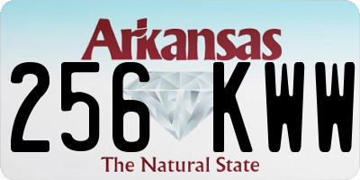 AR license plate 256KWW