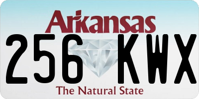 AR license plate 256KWX