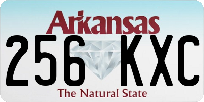 AR license plate 256KXC