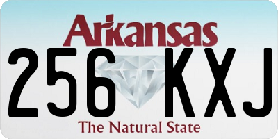 AR license plate 256KXJ